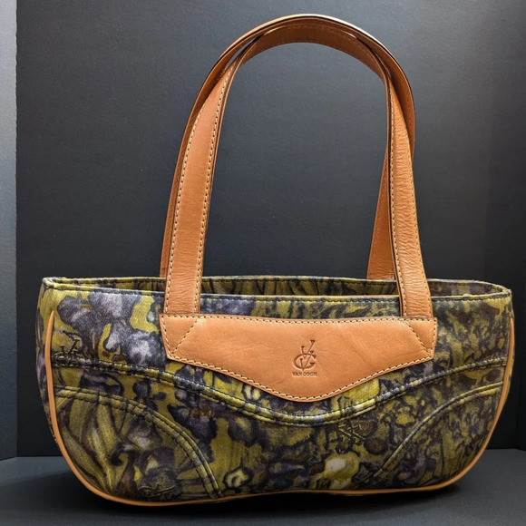 Vincent Van Gogh Paris Small Green/Purple Shoulder bag . - Picture 2 of 16